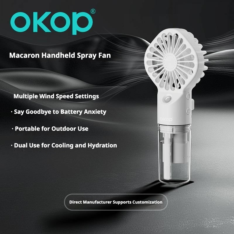 KP-F03 Ventilateur d'embrayage portatif de meilleure vente Mini ventilateur rechargeable portable avec humidificateur Fu