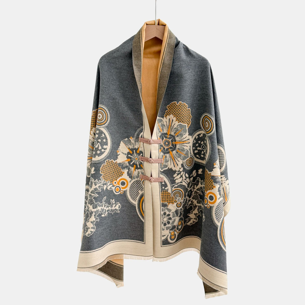 Vêtements de dessus de noeud vintage Jacquard Châl