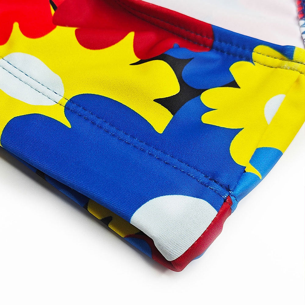 Slips de natation couleur fleur
