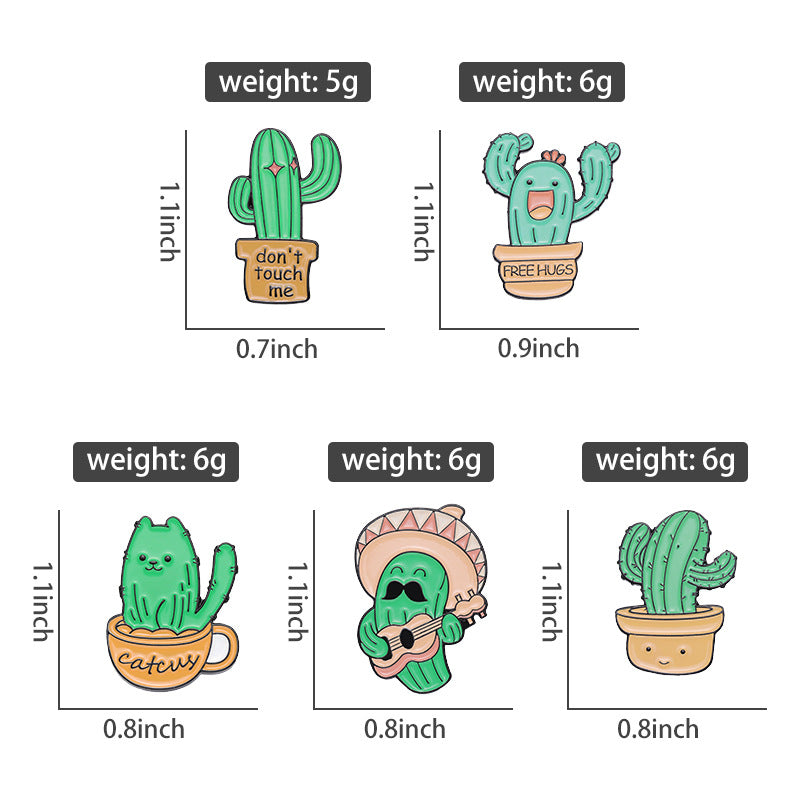 Mignon chant et danse Cactus forme Golden M Accessoires insigne