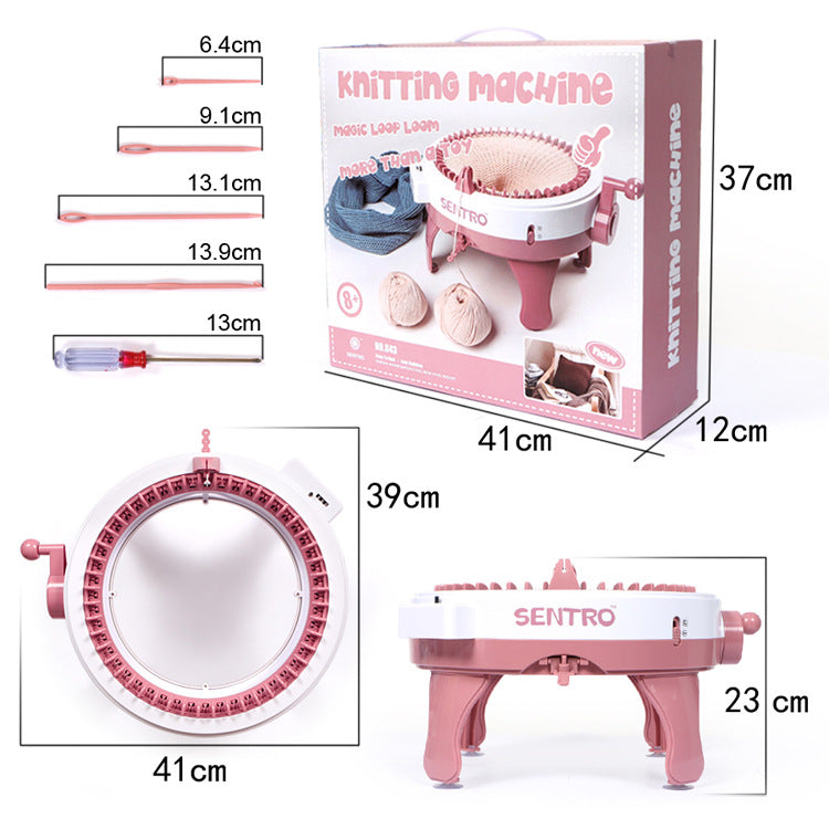 Kit de bricolage pour enfants outil de tricotage à la main pour chapeaux écharpes et chaussettes