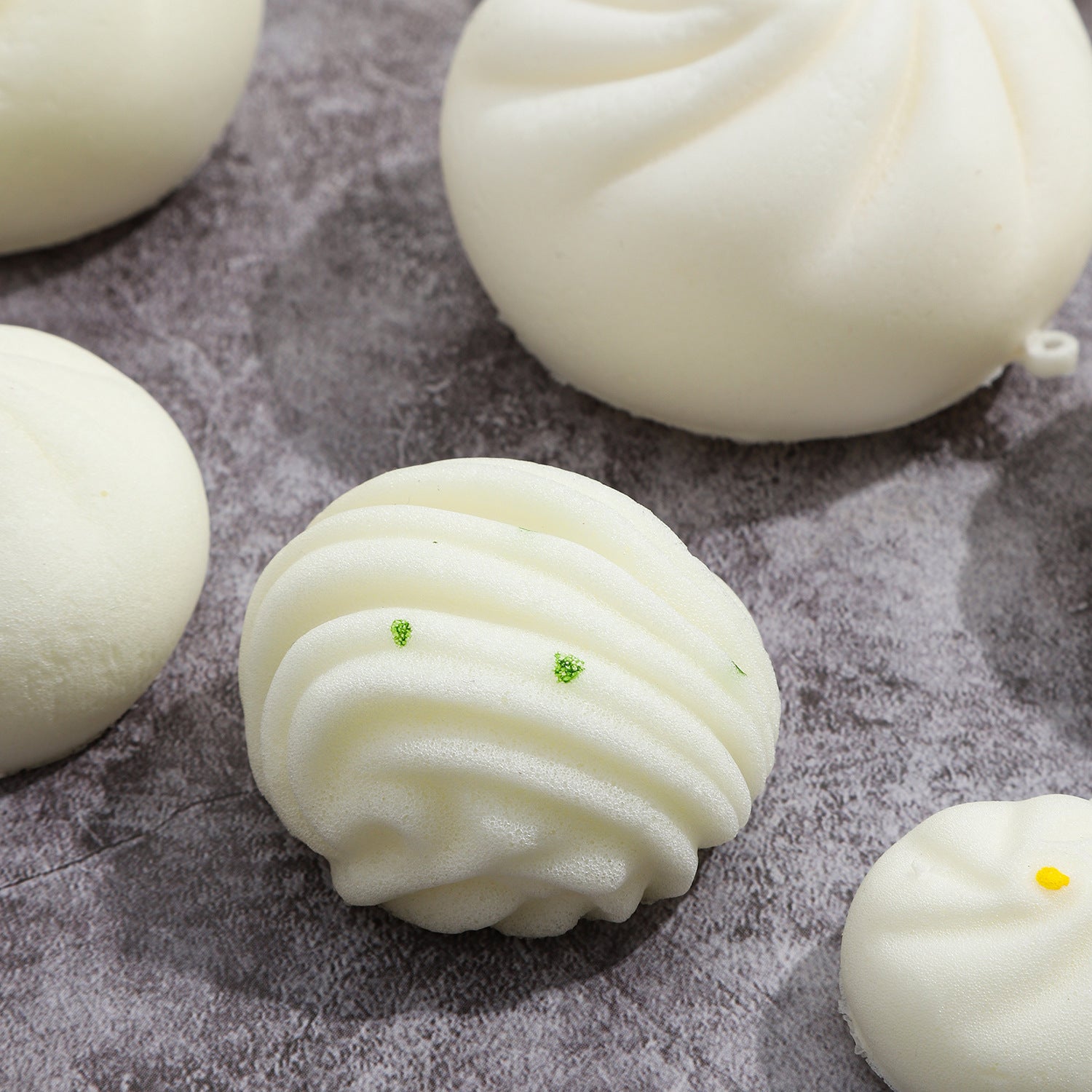 PU Simulation à rebound lent Bun Steamed Bun et Flower Roll Model Props