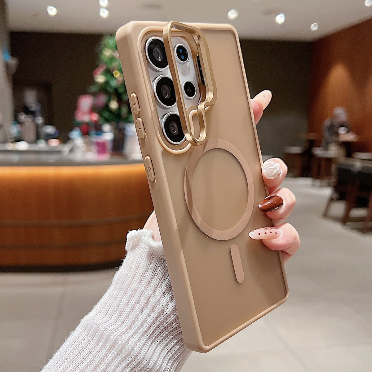 Couverture de protection anti-chute Cas de téléphone à aspiration magnétique