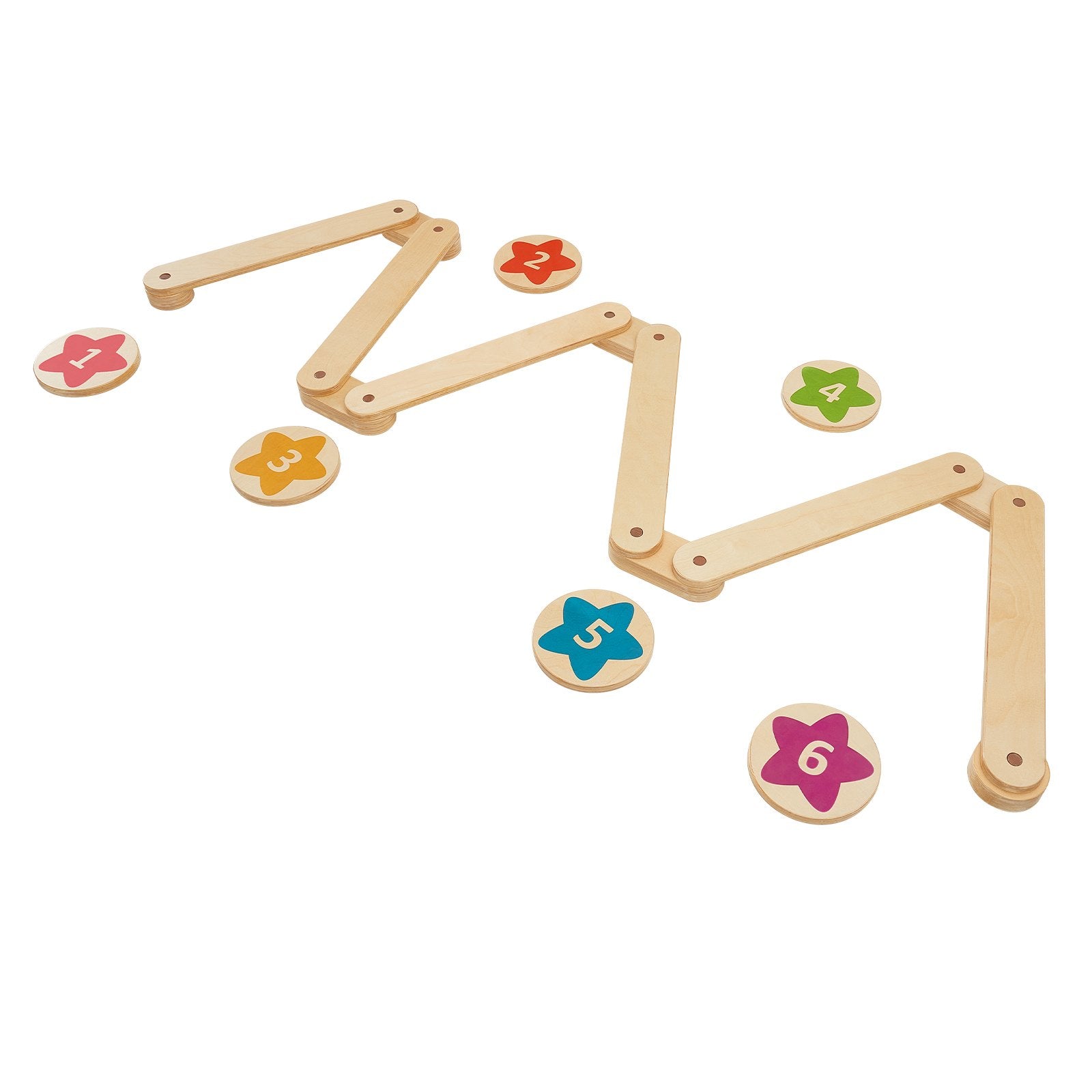 VEVOR Enfants Balance Beam Stepping Stones Gymnastique Enfants Balance Board 6 PCS