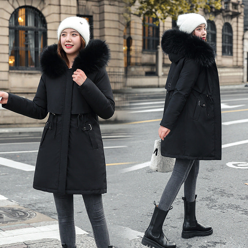 Coat d'hiver rembourré de mi-longueur pour femmes