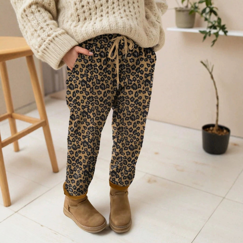 Sweatpants européens et américains à empreinte léopard