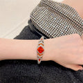 Bracelet Retro Zircon Emerald pour femmes