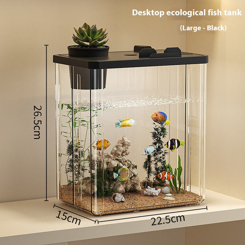 Desktop Small Fish Tank Thickened Landscape