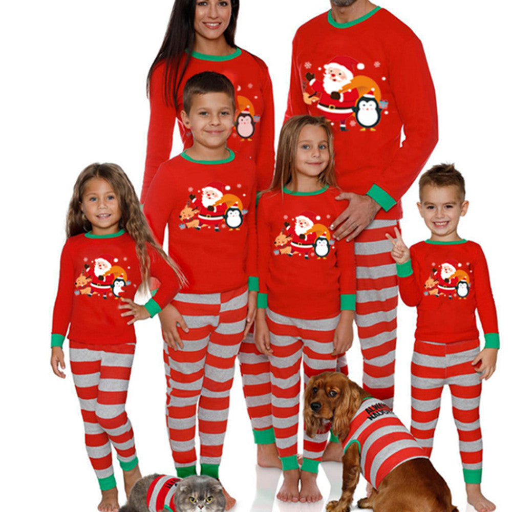 Caricature Noël Imprimer Costumes de maison parent-enfant