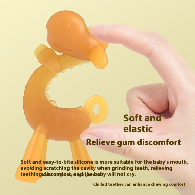 Bébé liquide Giraffe Teether Safe Silicone Nano Molar Rod