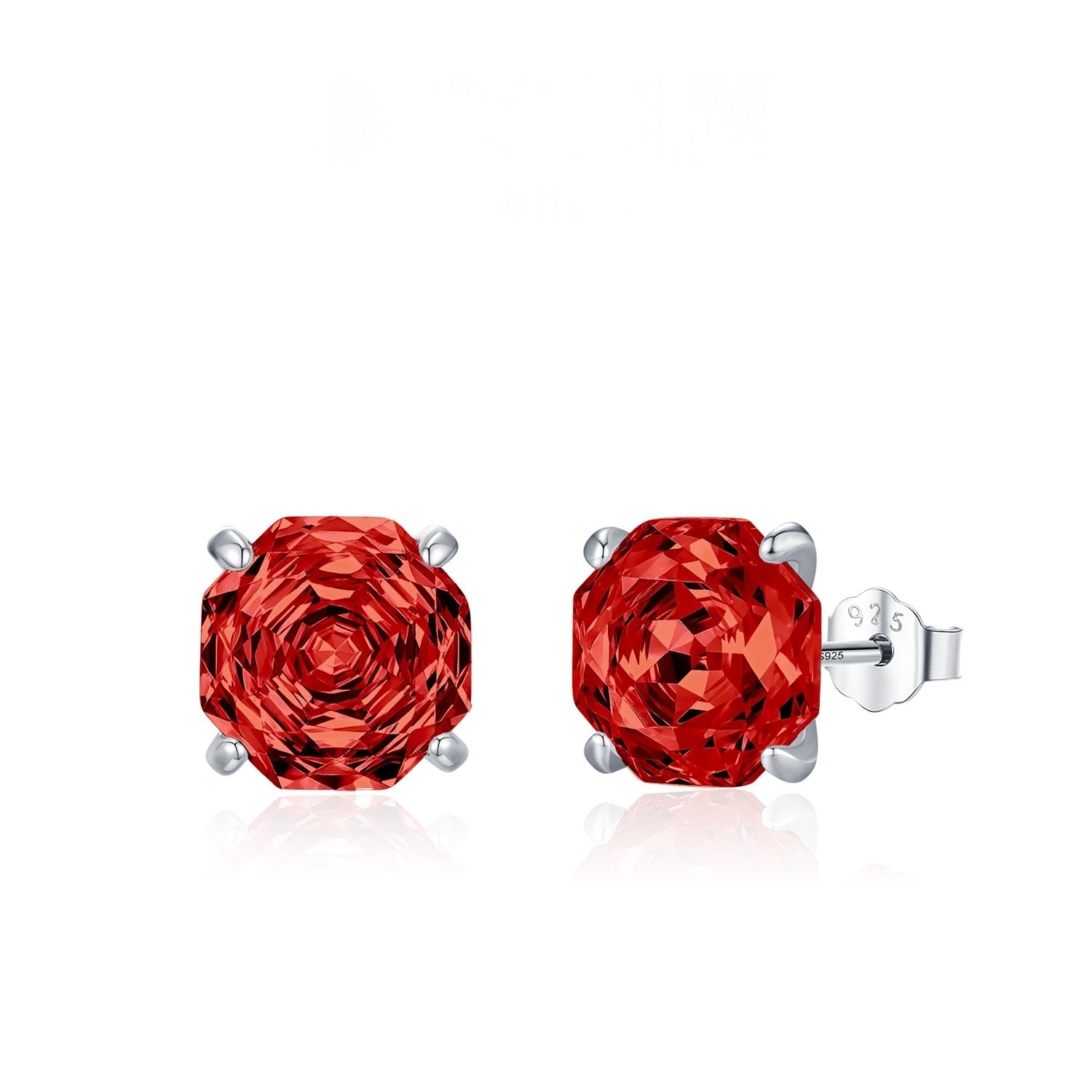 Boucles d'oreilles en diamant brillant taille rose Unisex Accessoire