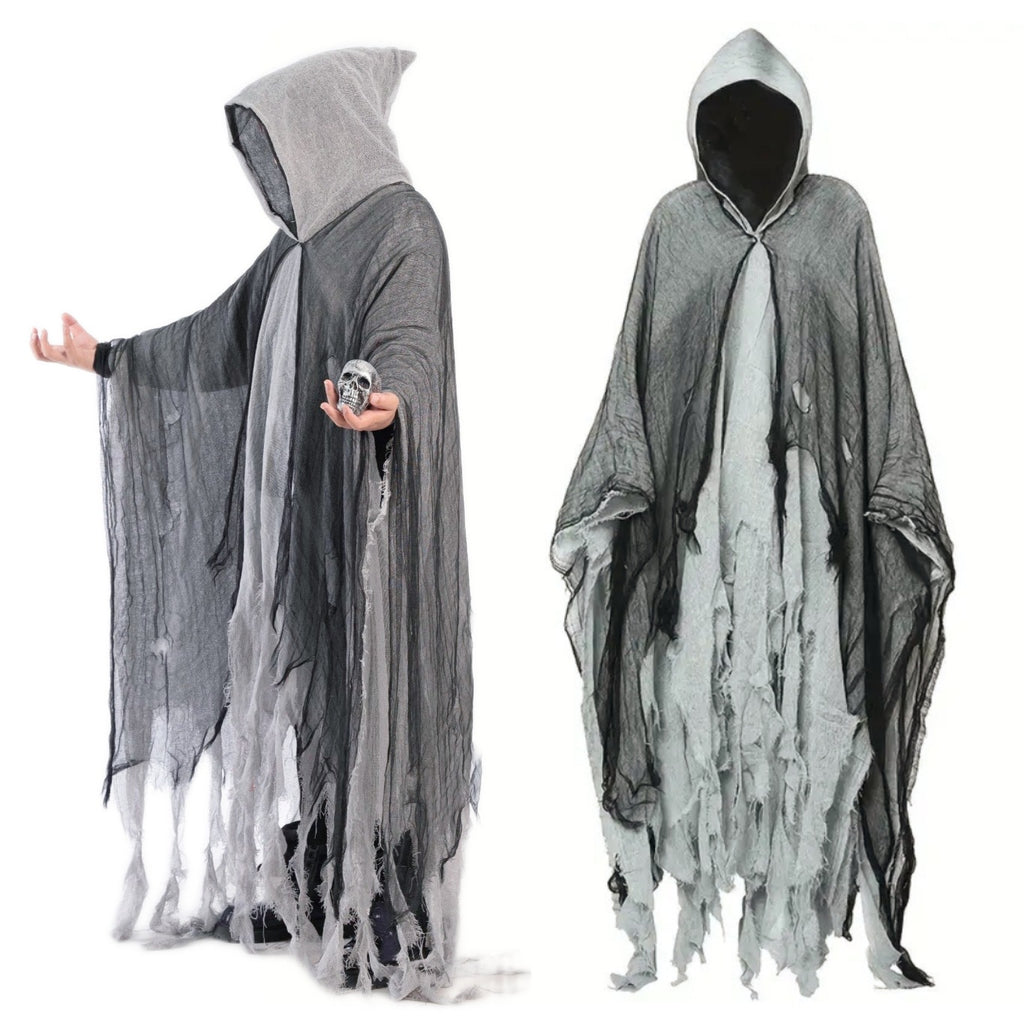 Halloween Witch Cloak Crâne modèle vêtements Costume de mort Props