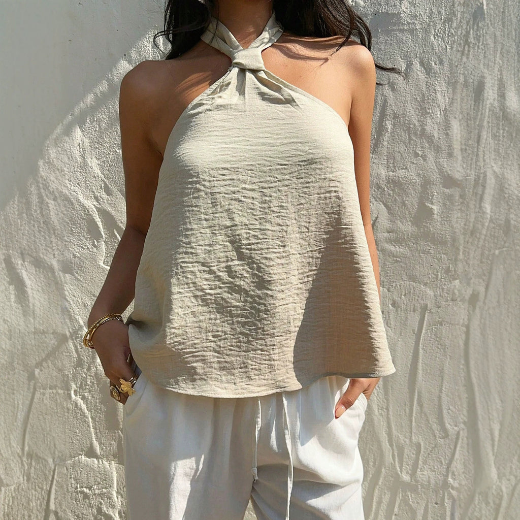 Femmes Camisole à col haltère