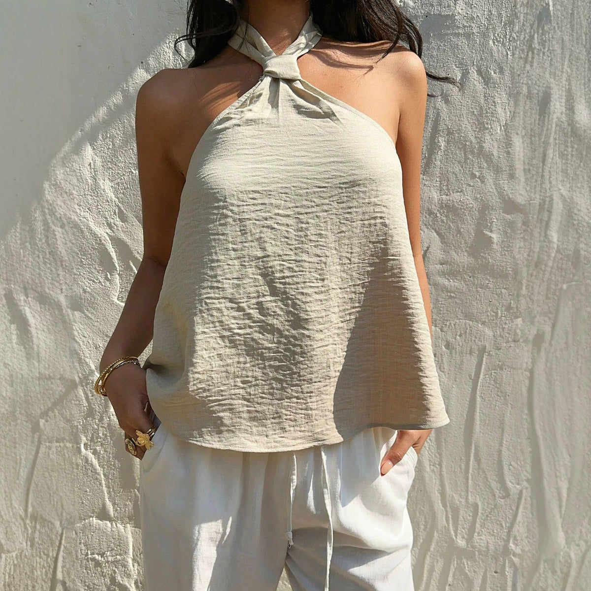 Femmes Camisole à col haltère