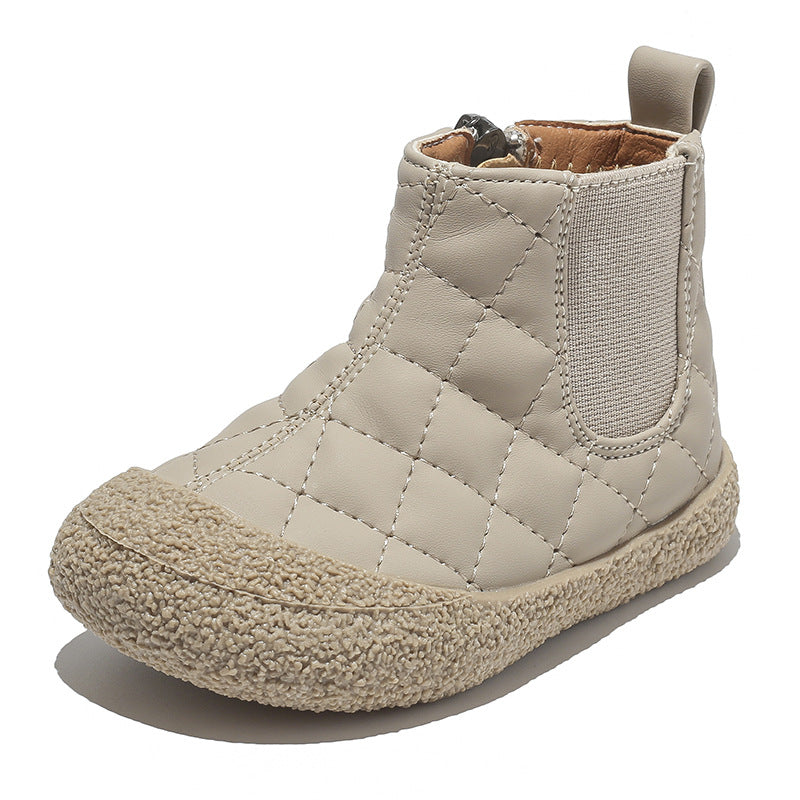 Bottes de coton confortables et chaudes pour enfants