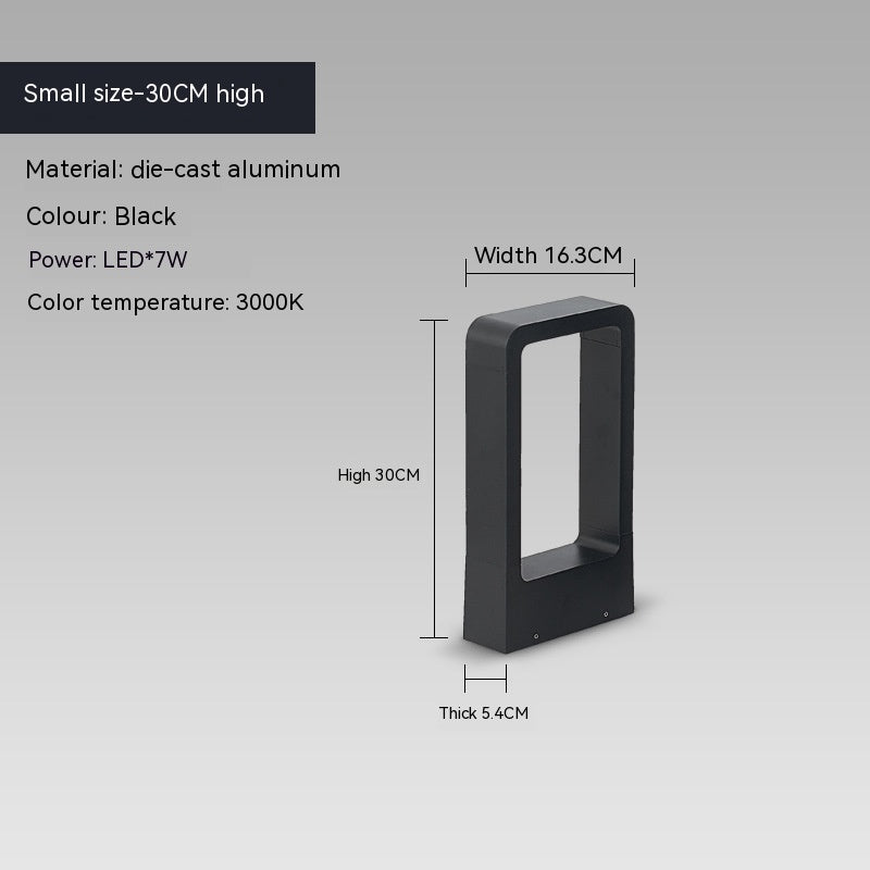 Cast Aluminum Outdoor Light Aluminum Lamp Park Scenic Spot Lighting Modern Minimalist Courtyard