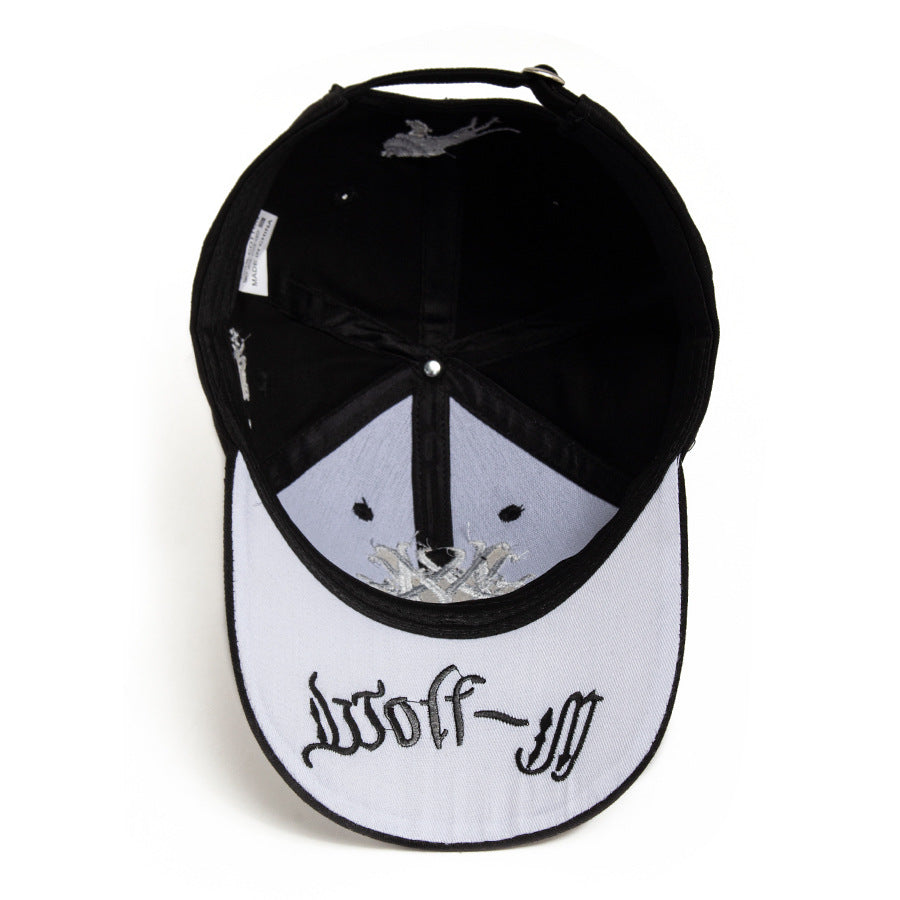 Casquette de baseball brodée 3D pour hommes Wolf Totem