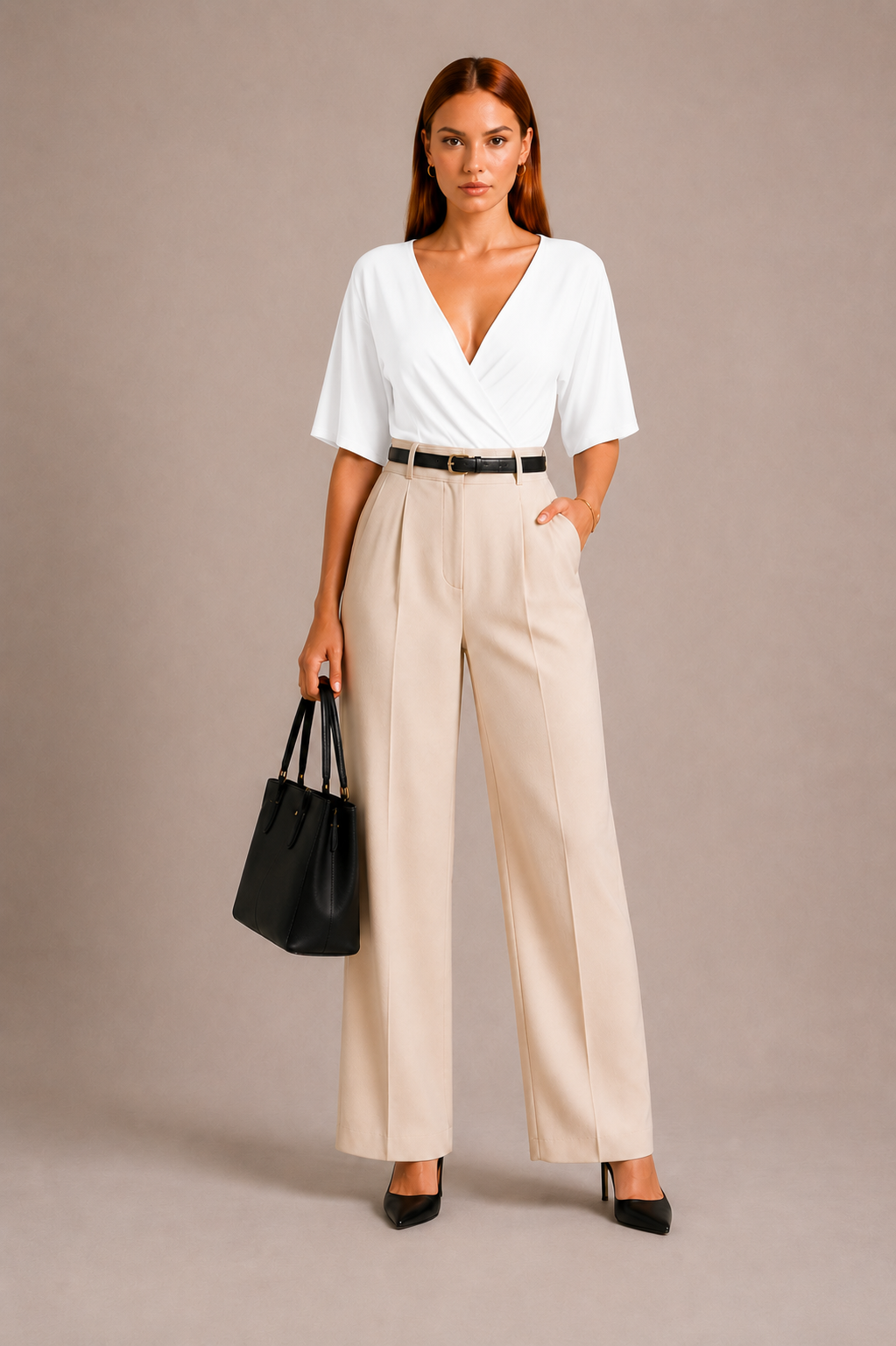 Femme Deep V Cou à col court Bodysuit Elegant Stretch Basic Top