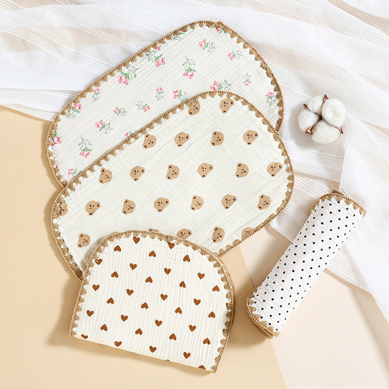 Oreiller plat en coton 10 couches bébé nouveau-né