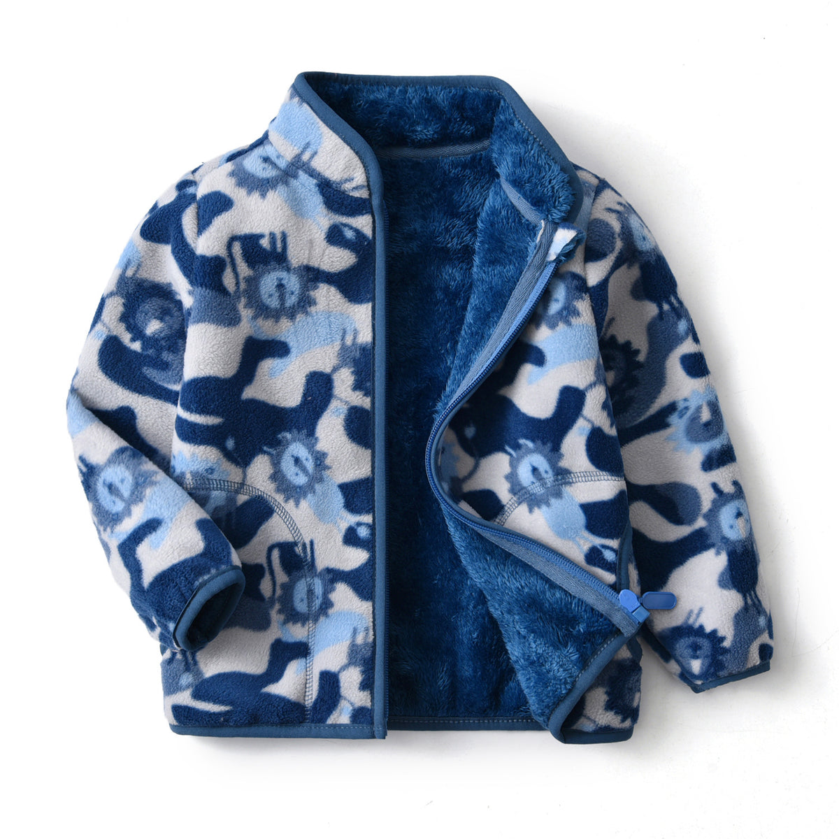 Veste rembourrée garçon imprimé simple cartoon