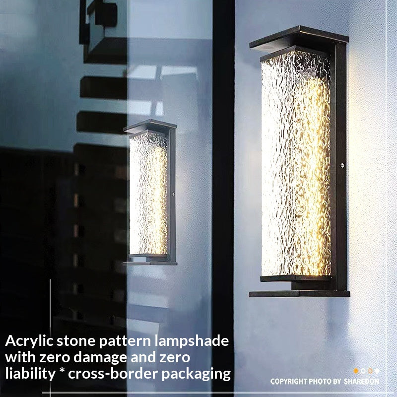 Lampe solaire murale extérieure étanche