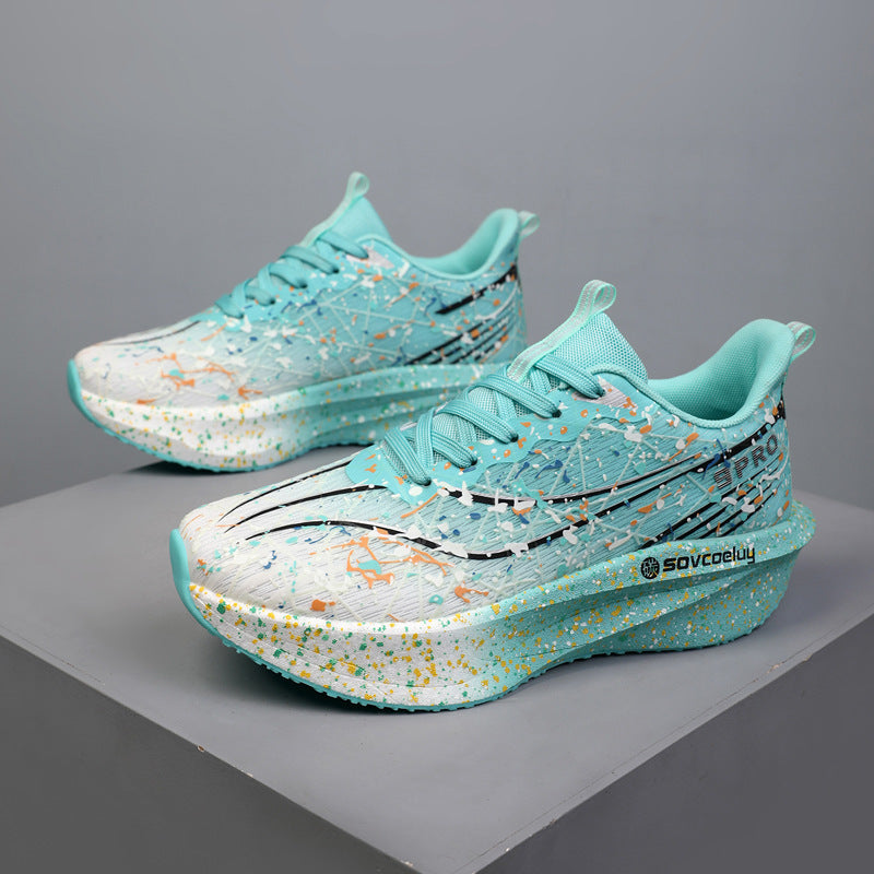 Marathon Running Carbon-Plate Noctilucent Mode Sneakers