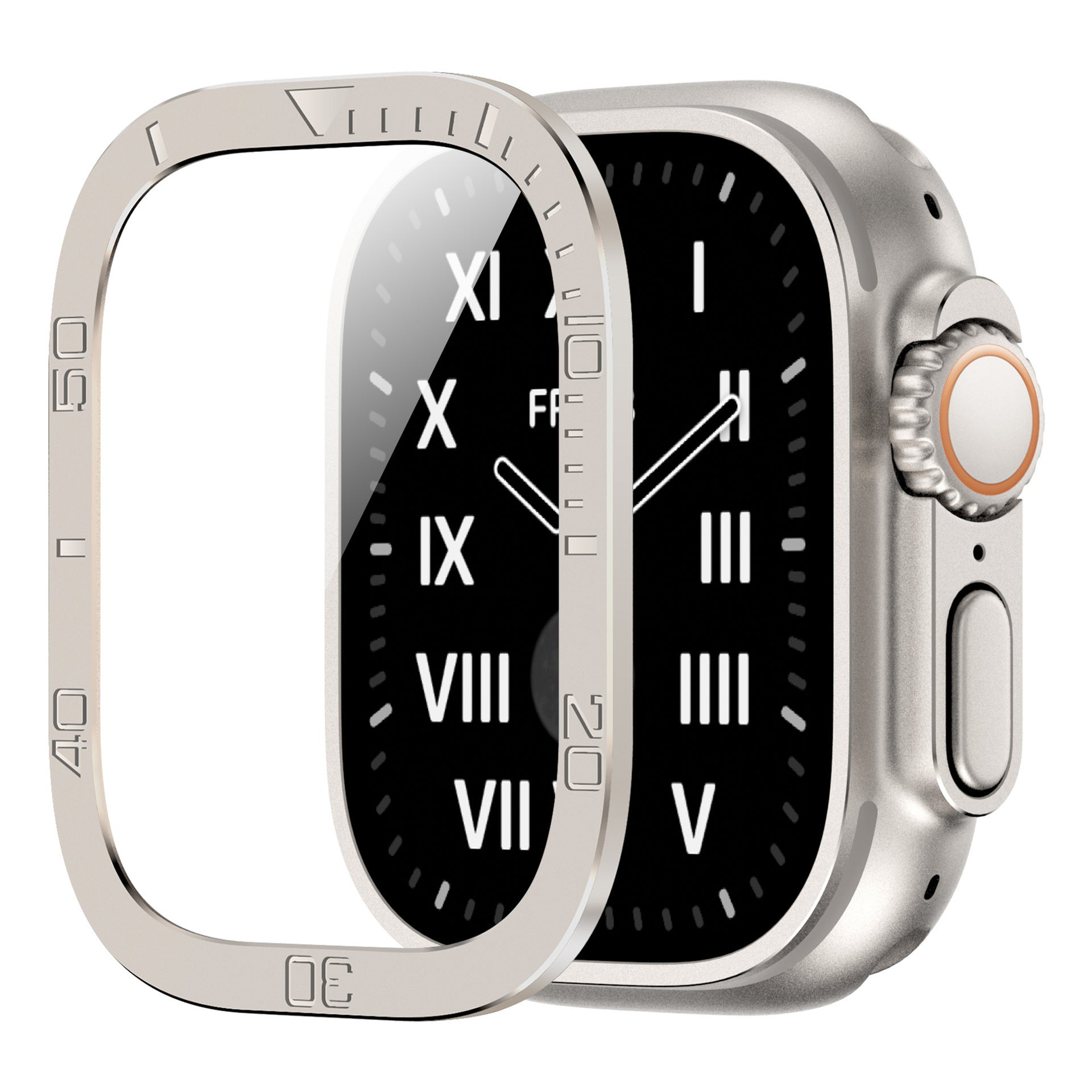 Montre 49mm Cadre en métal numérique
