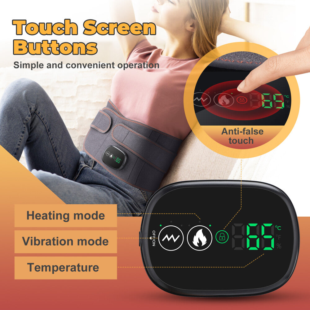 Massage électrique de la ceinture chauffante infrarouge pour soulager la douleur dans le bas du dos