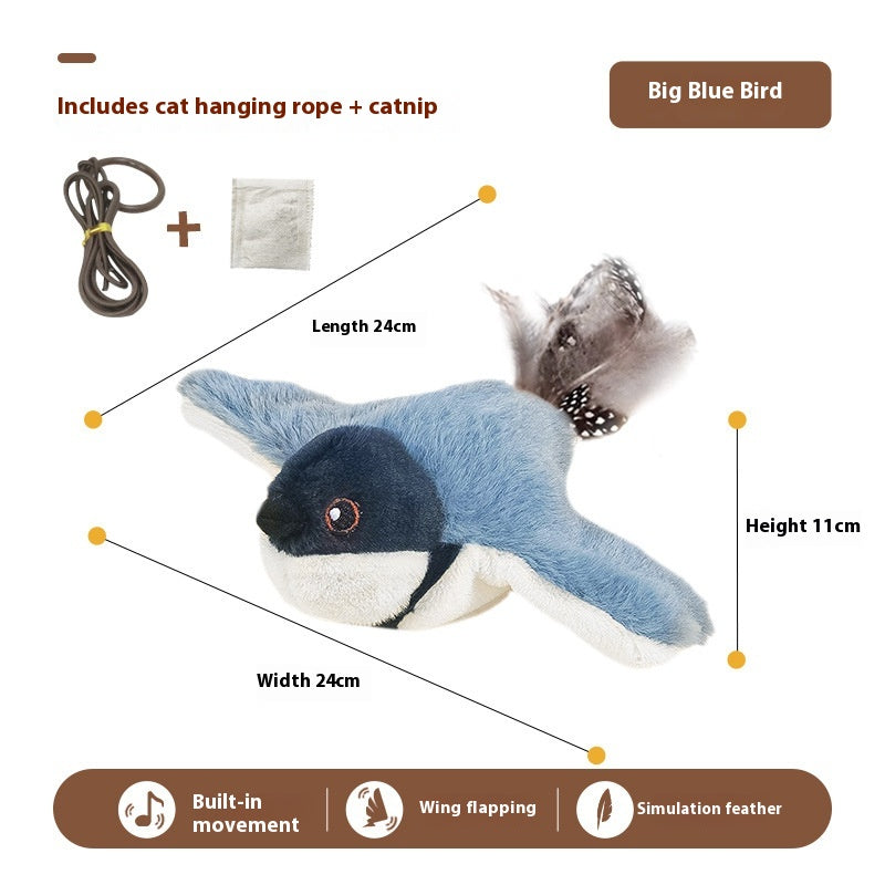 Chat Shaking Bird Simulation Bird Jouet de chat Self-Hi Soulagent Stuffy Électric Sound Sparrow A