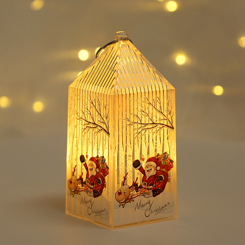 Décorations de Noël Cadeaux de la veille de Noël pour enfants Portable Nightlight Ornaments Shop Wi