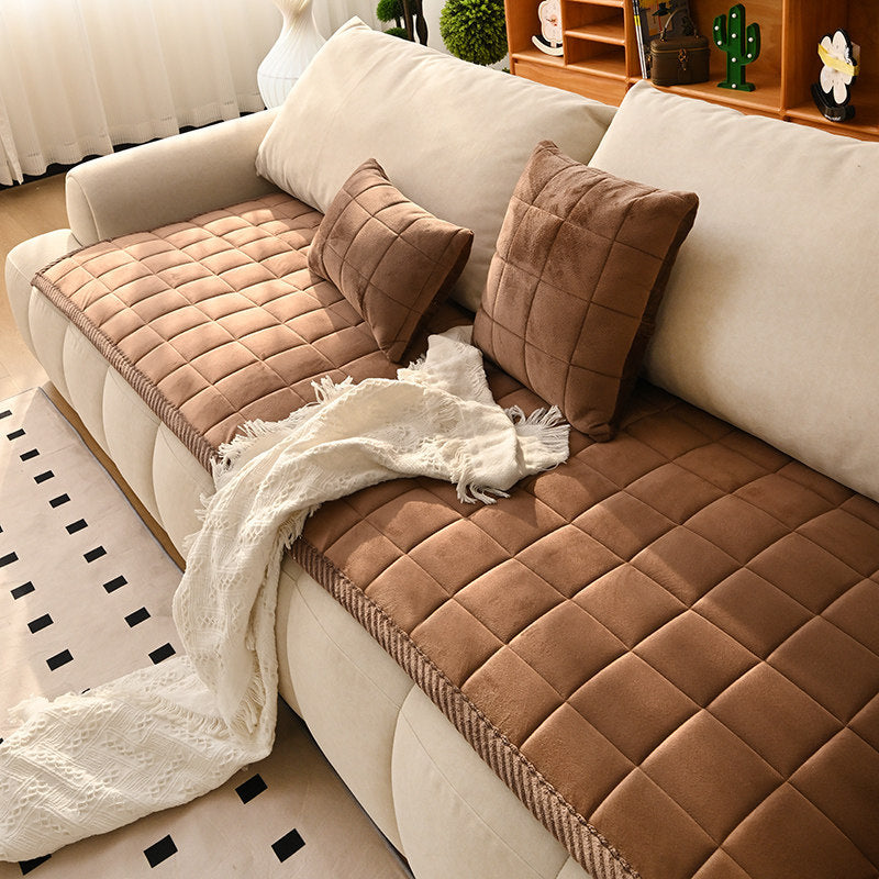 Coussin de canapé haut de gamme de style crème