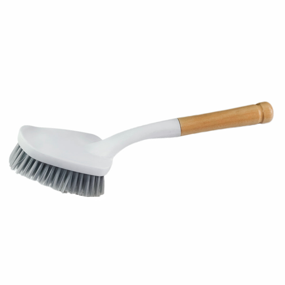 Long-handled cleaning brush-white-lotus +PP-1 piece