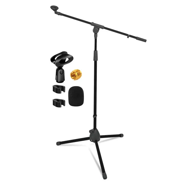 5 Core Tripod Mic Stand Plancher réglable 18 à 72 pouces Support de bras robuste Microphone