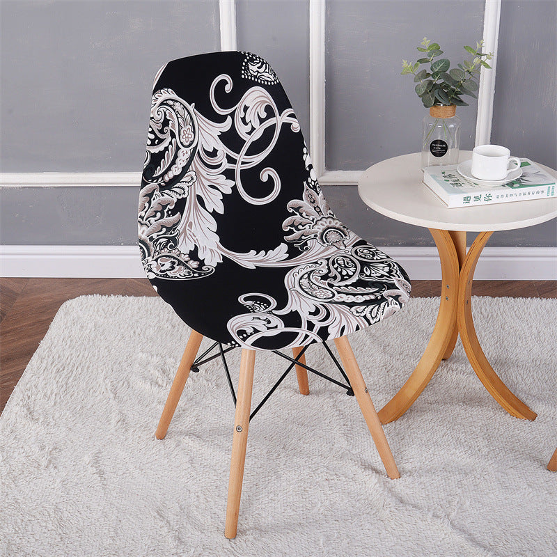 Couverture moderne de chaise en coque élastique imprimée simple