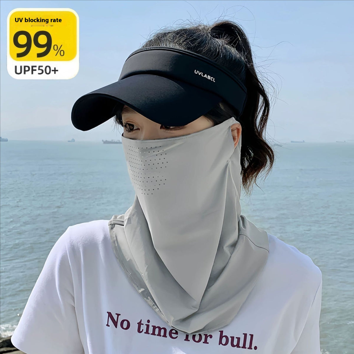 Masques de cyclisme en plein air Protection solaire Voile respirante de serviette visage