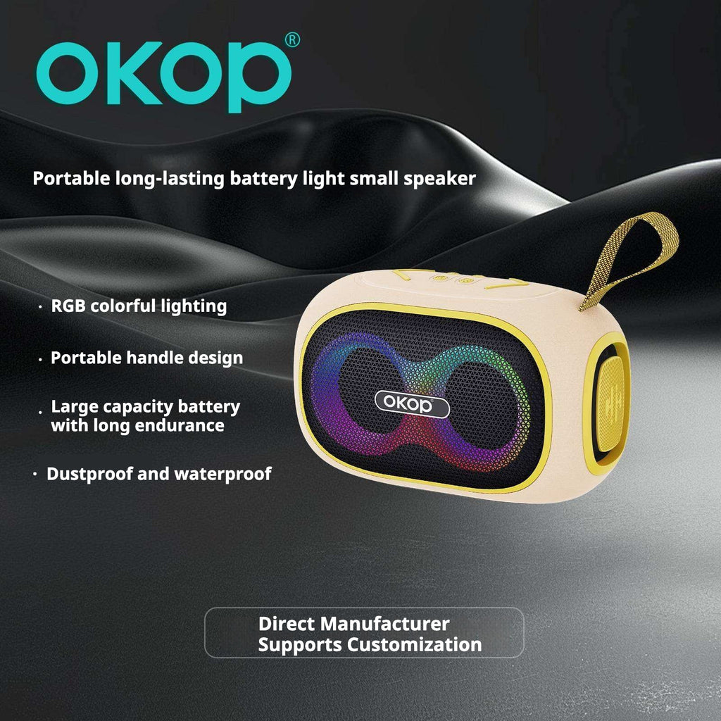 KP-854 Meilleures ventes Bluetooth haut-parleur sans fil Poignée portable RGB Éclairage Modèle Bat longue
