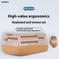 Wireless Ergonomic Veneer Wrist Splint Keyboard and Mouse Combo
