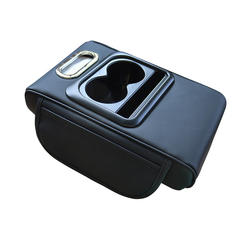Universal hauteur-réglage Pad porte-cup Entreposage Tissue Box Organizer Car Armrest Box Cus