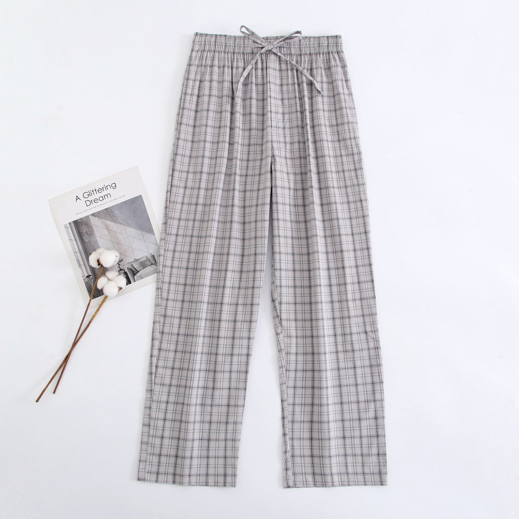 Coton Surdimensionner Loose Confortable Respirant Printemps Et Pajamas Men's Thin