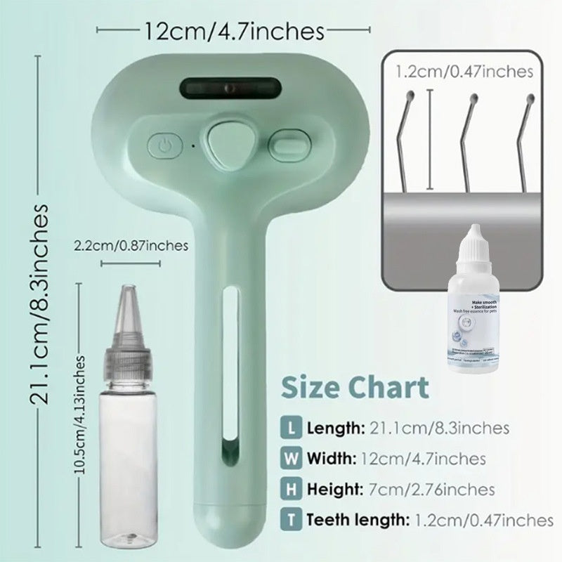 Peigne pulvérisateur pour animaux de compagnie Pin Brosse Peigne pour chat pour enlever la fourrure et les noeuds démêlants