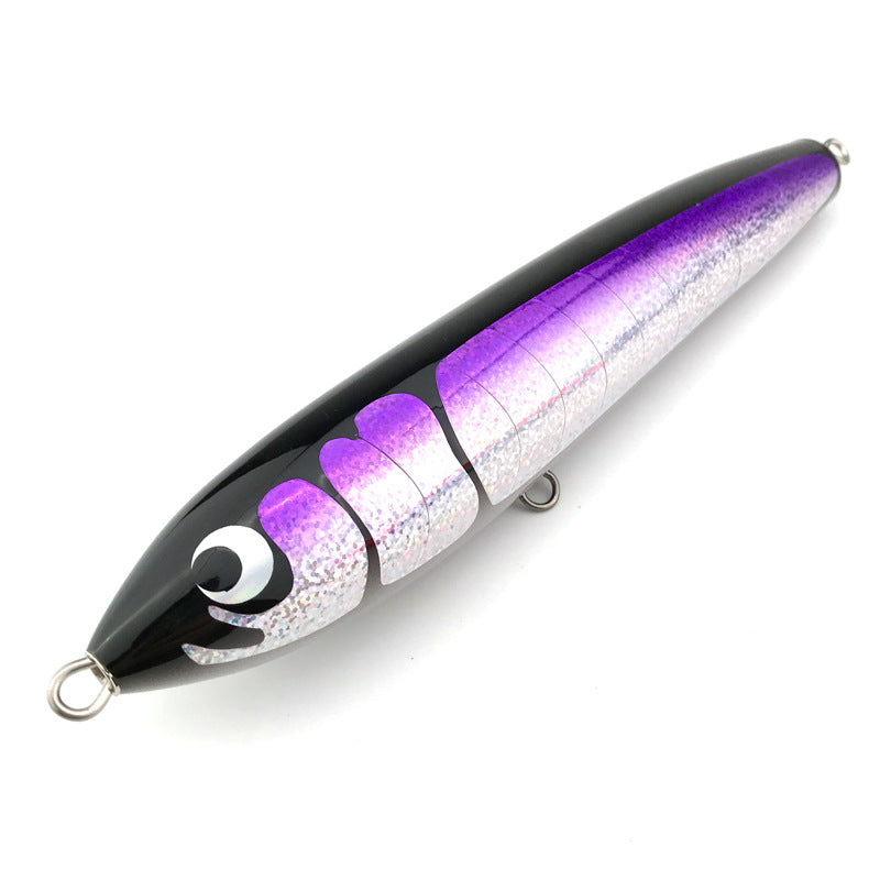 80g 90g Pêche artisanale en bois Lure Lure Pêche en mer Crayon de pêche en bateau