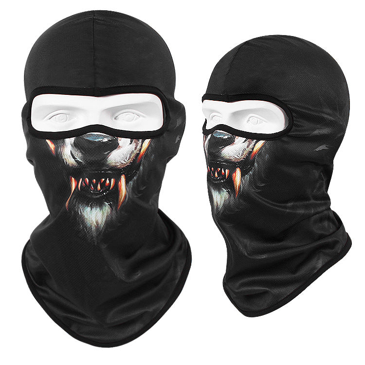 Masque de crâne respirant de moto à tête sèche rapide écran solaire