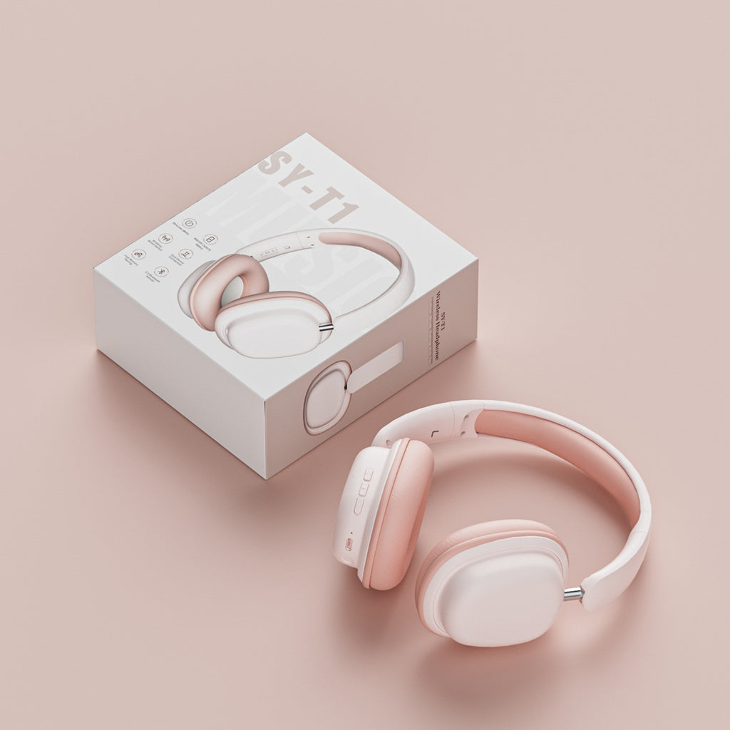 Casque sans fil jeu BT5.3 casque Mic 3.5mm 20 heures Earphone pliable