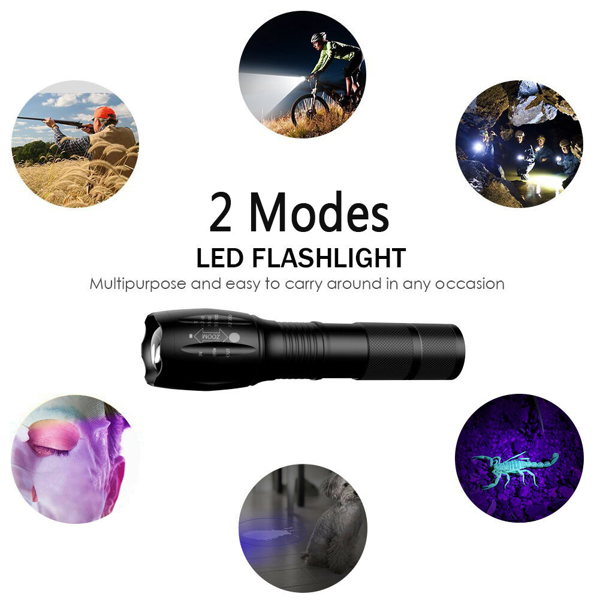 Lampe de poche LED 2-en-1