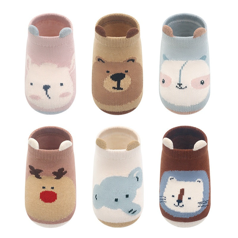 Chaussettes de bateau antidérapantes pour bébés garçons et filles Chaussettes de trampoline pour nourrissons