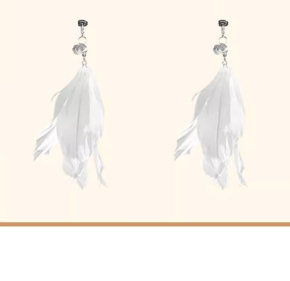 Rétractable Cat Stick-White Feather Remplacement Head-One Pack