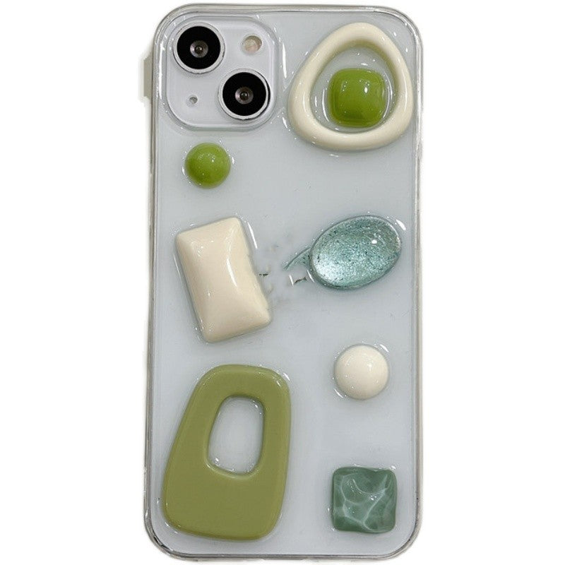 Cas original de téléphone vert Niche avocat haut de gamme