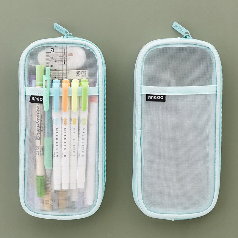 Exam solid color stationery transparent storage bag