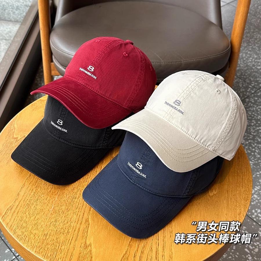 Les lettres brodées de couleur solide pour hommes et femmes 8 Soft Top Ajustable Mode C