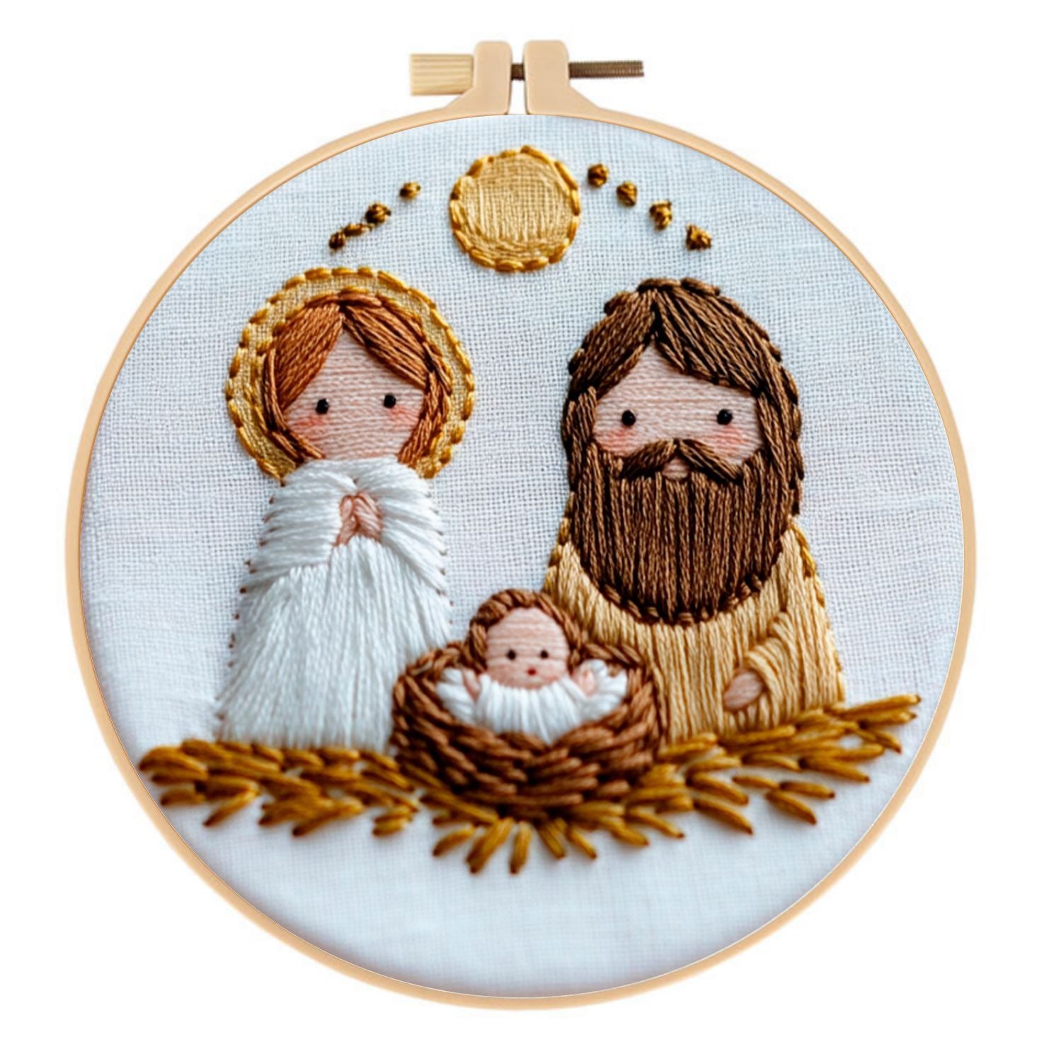 Vintage Broderie bricolage matériel Jésus Croix fait main